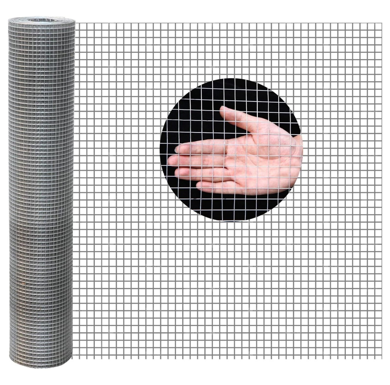 "x100' Hardware Cloth, 1/2inch 19Ga Hot-Dip Galvanized After Welding