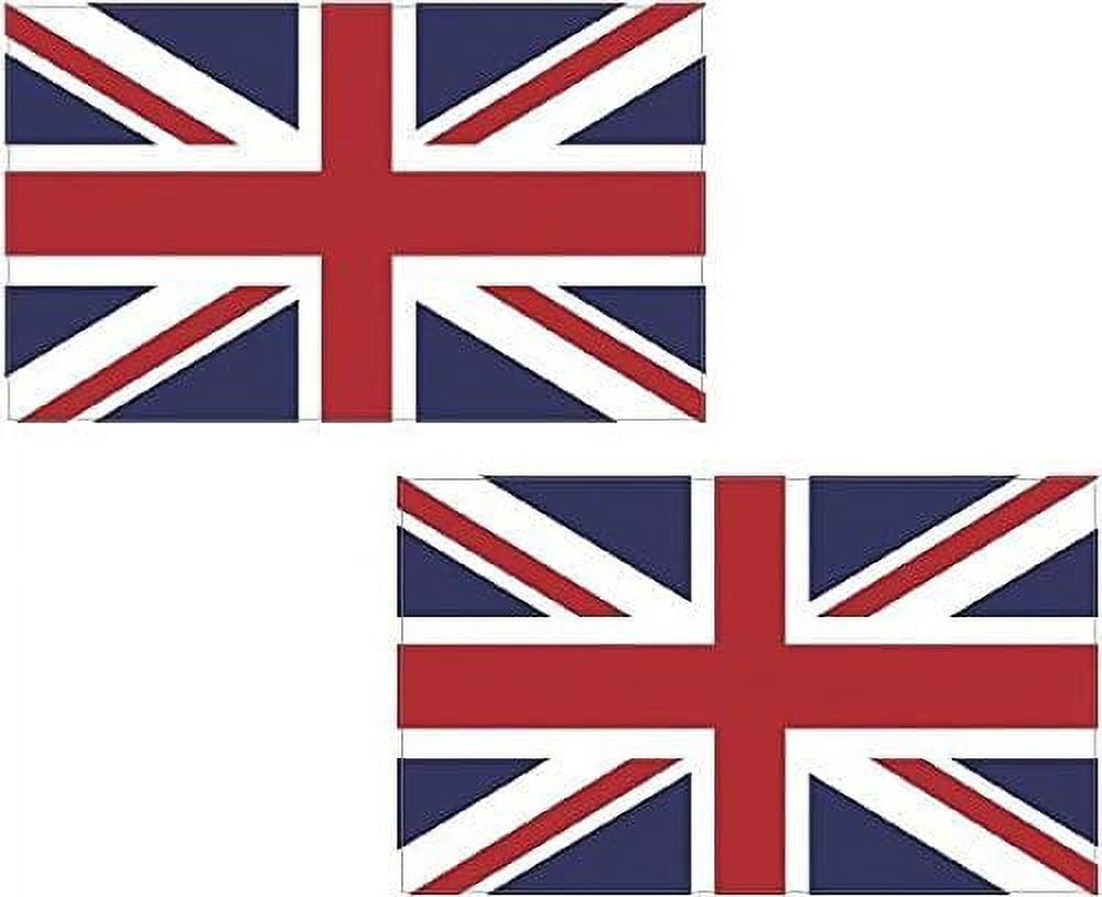 (x2) 4" Britain Union Jack Flag Decal Set British UK United Kingdom ...