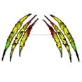 thumbnail image 1 of x2 Claw Mark Rasta Lions Off Road Lifted Truck Drifting Racing Vinyl Decal Stickers, 1 of 1