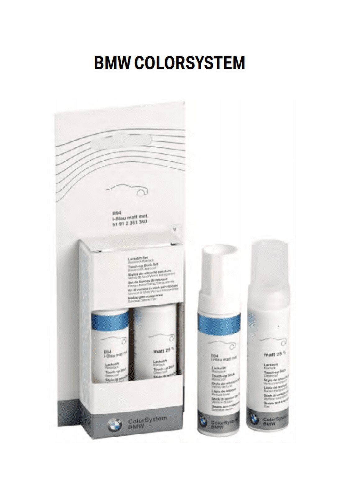 (x2) New Genuine BMW TouchUp Paint Stick Set 300 Alpine White