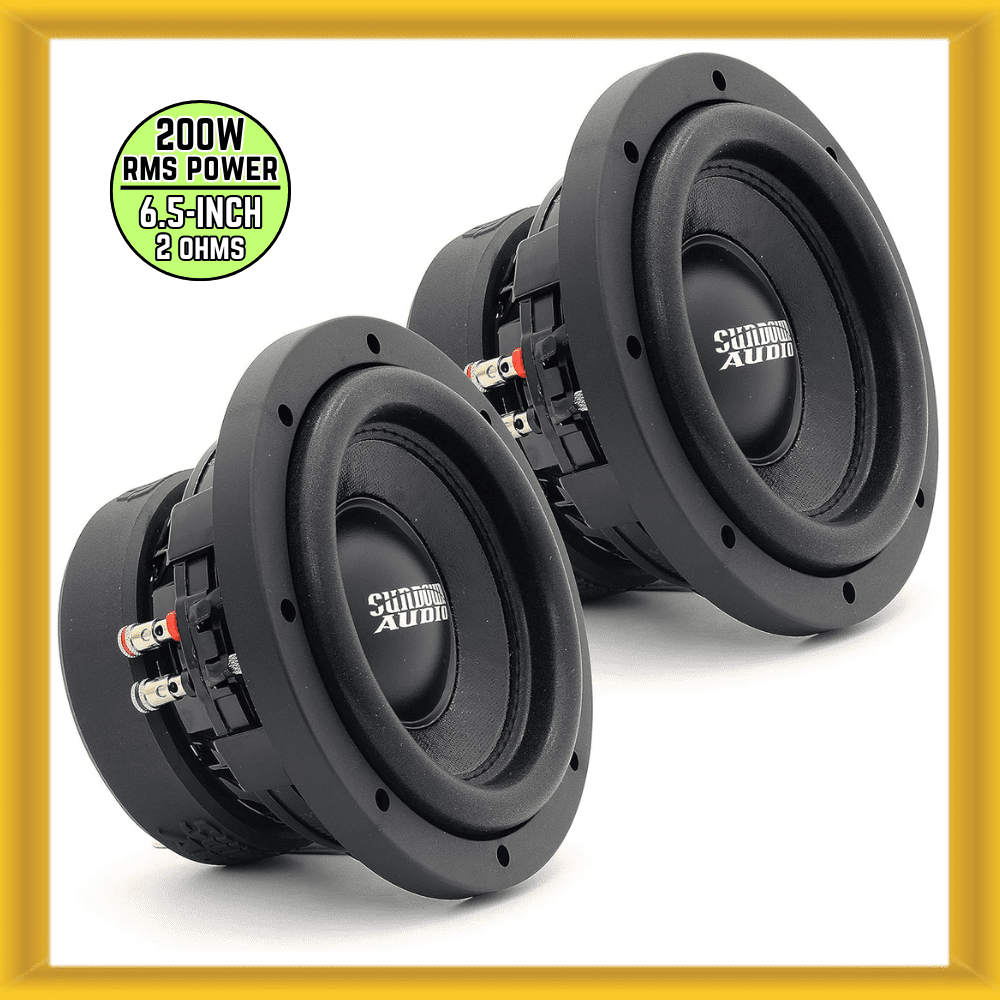 Shallow Subwoofer Sundown Audio SW D2 200W RMS Dual 2-Ohm