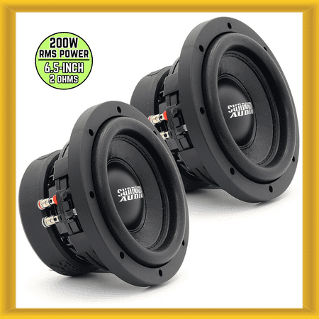 x2 Sundown Audio SA-6.5 SW D2 6.5" 200W RMS Power DVC 2-Ohm Car Subwoofer (NEW)