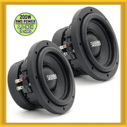 x2 Sundown Audio SA-6.5 SW D2 6.5 200W RMS Power DVC 2-Ohm Car Subwoofer NEW