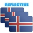 thumbnail image 1 of (x3) 3M Reflective Iceland Flag Stickers | Versatile & High Quality Safety Decals | Flag of Iceland Sticker Decals | Perfect for Hard hats, laptops, bikes, toolboxes and more!, 1 of 3