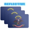 thumbnail image 1 of (x3) 3M Reflective North Dakota Flag Stickers | Versatile & High Quality Safety Decals | Flag of North Dakota Sticker Decals | Perfect for Hard hats, laptops, bikes, toolboxes and more!, 1 of 3