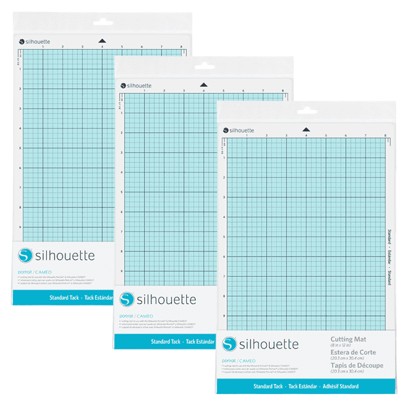 Silhouette Portrait Cutting Mat - 8" x 12" Standard Tack (3 Pack)