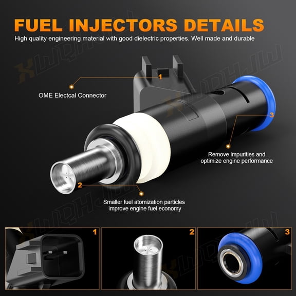 x4 04891577AC NEW Fuel Injectors FOR 2007-17 Jeep Compass 2.0L I4 FT1058