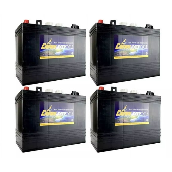 x4 | Crown 12 Volt 150Ah Deep Cycle Battery ; Replaces Trojan T-1275 T1275