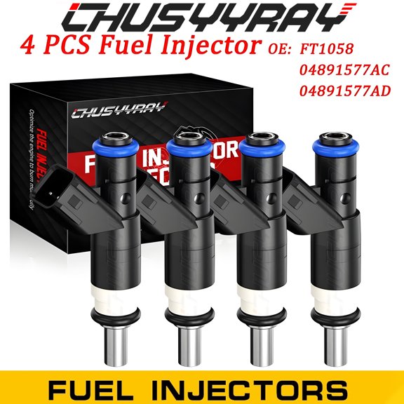 x4 Fits OEM NEW Fuel Injectors for 2007 - 2017 Jeep Compass 2.0L I4 04891577AC