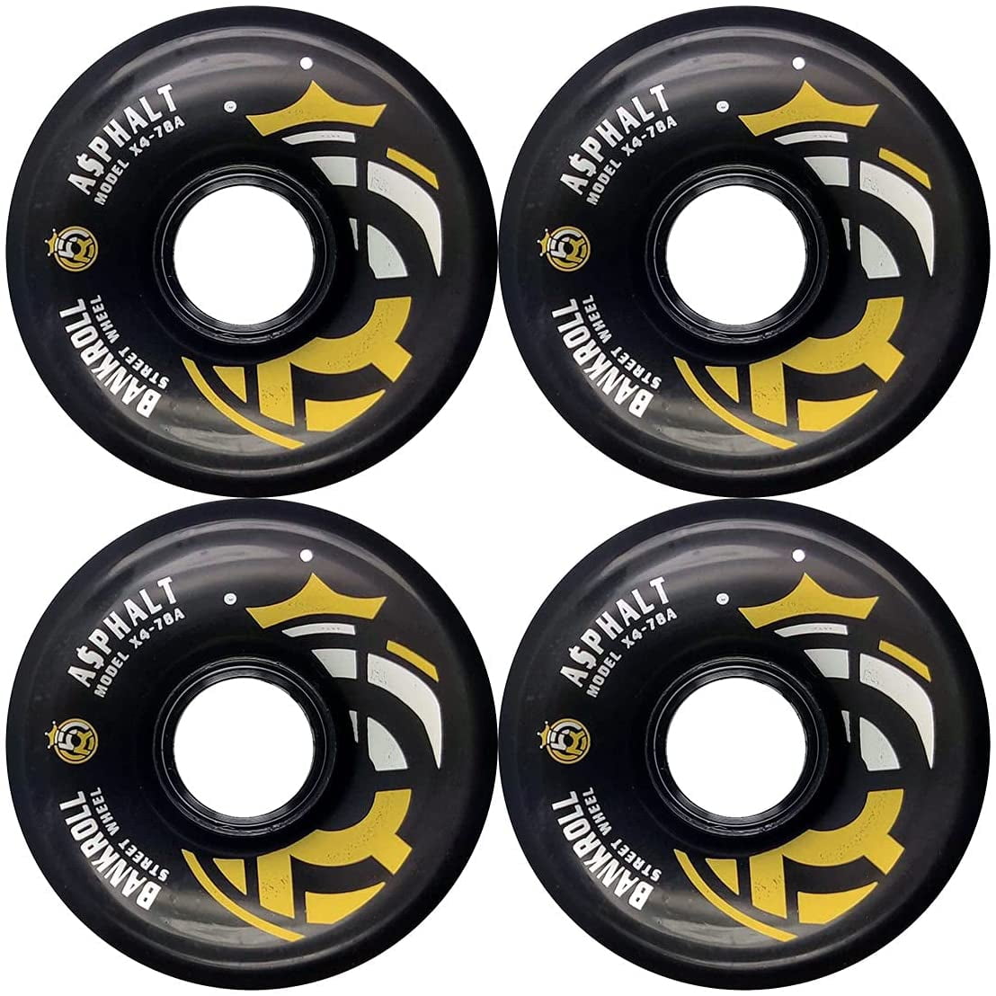 x4 Outdoor Quad Skate Wheels Skate Wheels for Concrete, Sidewalks
