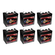 x6 | US Battery 6 Volt 208 Ah Deep Cycle Battery ~ Replaces Trojan T-605 T605
