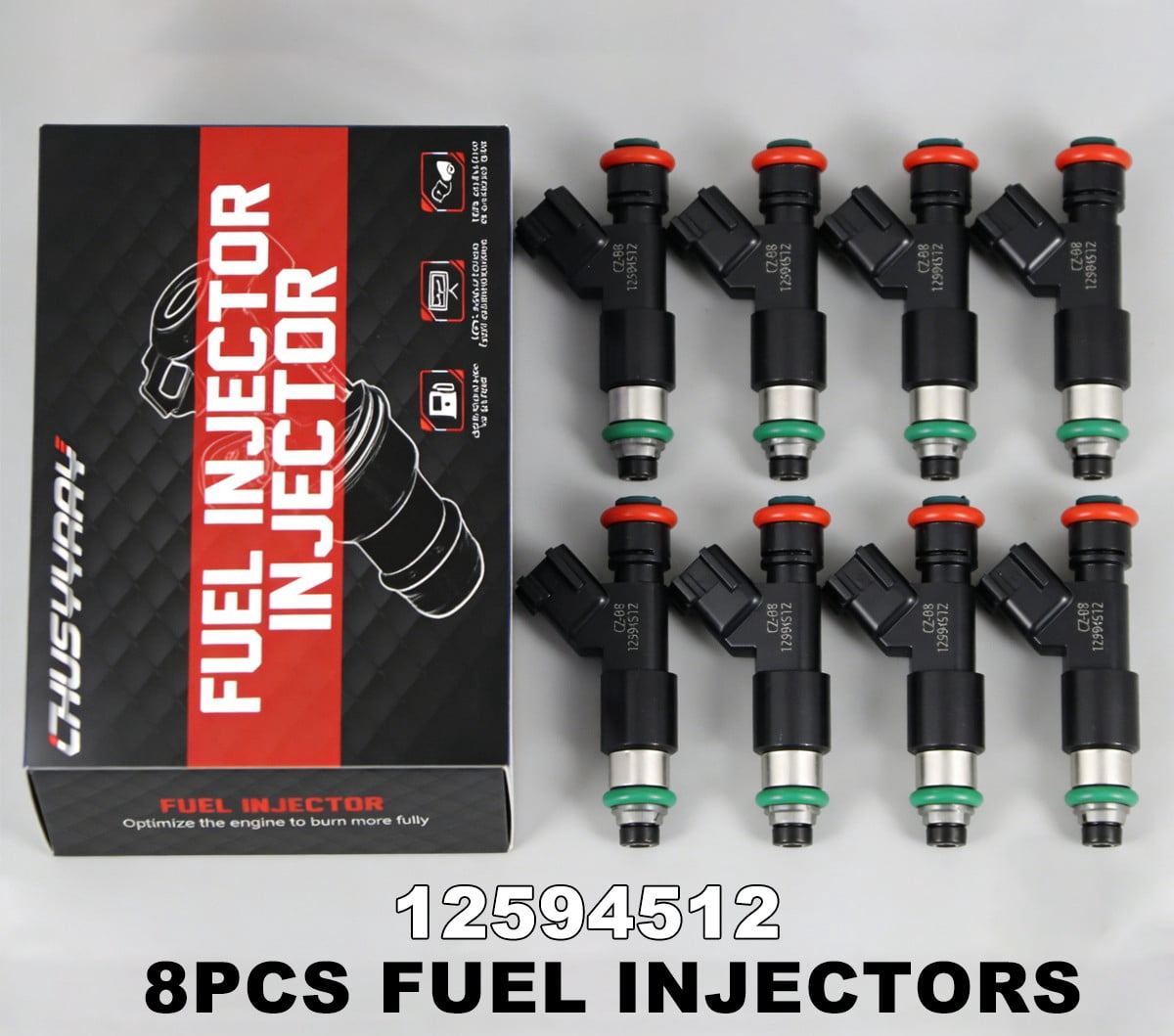 x8 New Upgraded Fuel Injectors for 2007-2009 Chevrolet Silverado 1500 5.3L 6.0L