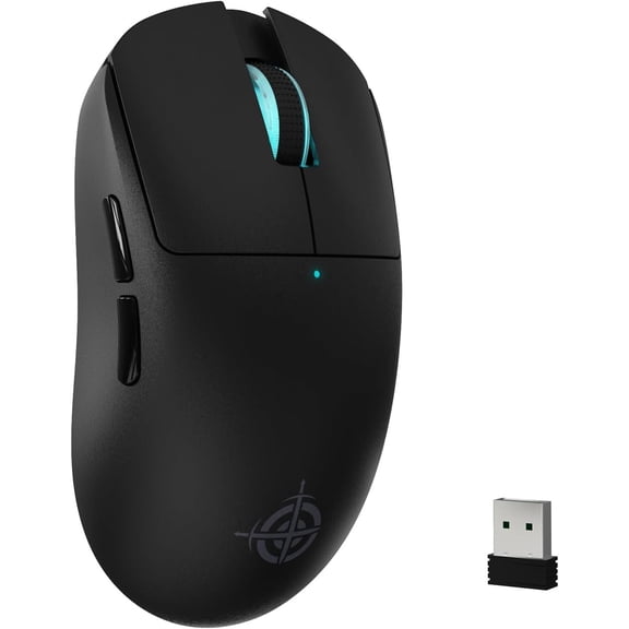 xMagic-Refiner G6 Gaming Tri-Modes Connection 2.4G/BT/USB-C 24000 DPI 1000Hz Polling Rate with Anti-Slip Grips,750mAh Gaming Mice for Laptop/PC/ Gamer Black