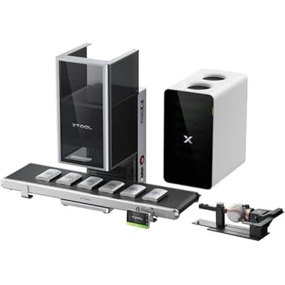 xTool F2 Ultra 60W MOPA & 40W Diode Dual Laser Engraver with Conveyor, RA3, AP2 Purifier, 100+ Color Metal Engraving Fiber Laser Engraver