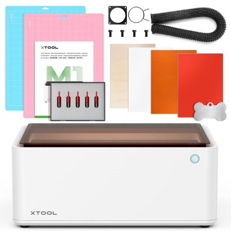 xTool M1 10w Laser Engraver, 3-in-1 Desktop Hybrid Laser & Blade Cutting Engraving Machine