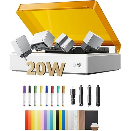 xTool M1 Ultra 4-in-1 Craft Machine: 20W Laser Engraver, Inkjet Printing, Blade Cutting, Pen Drawing, Easy to Use on 1000+ Materials, All-in-One Machine for DIY Gifts, Small Business, Home Craft