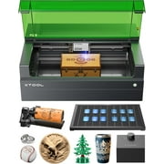 xTool S1 20W Laser Engraver, 600mm/s Speed Laser Engravering Machine, 23.93 x 15.16 Bed Size, Class 1 Laser Cutter and Engraver Machine for Wood and Metal, Acrylic, etc, Rotary Bundle