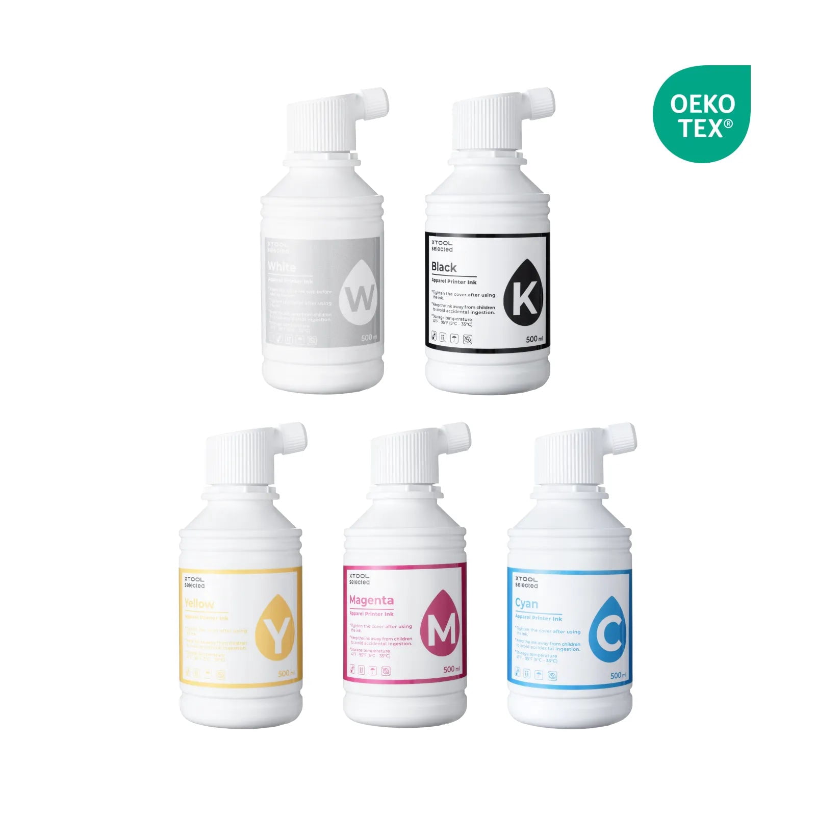 xTool Selected Apparel Printer Ink - Black(500 ml)