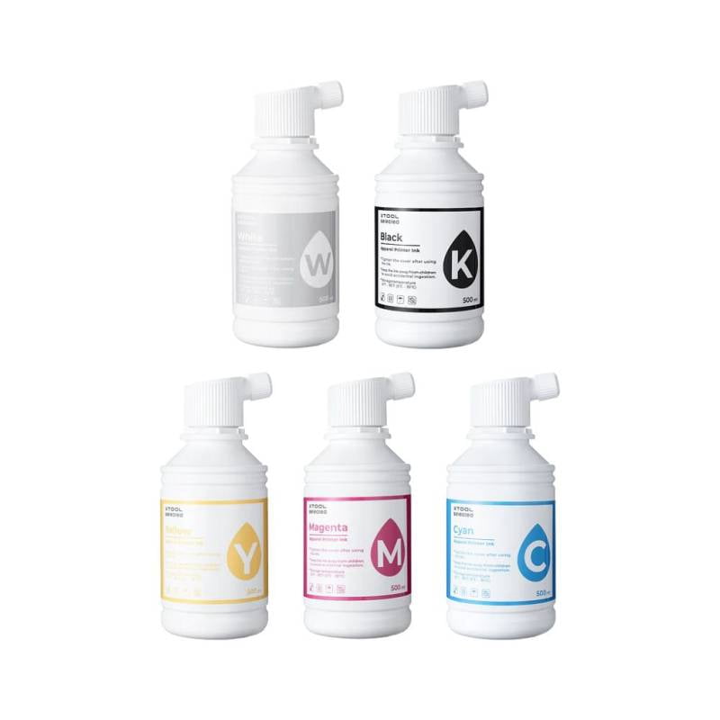 xTool Selected Apparel Printer Ink - White(500 ml)
