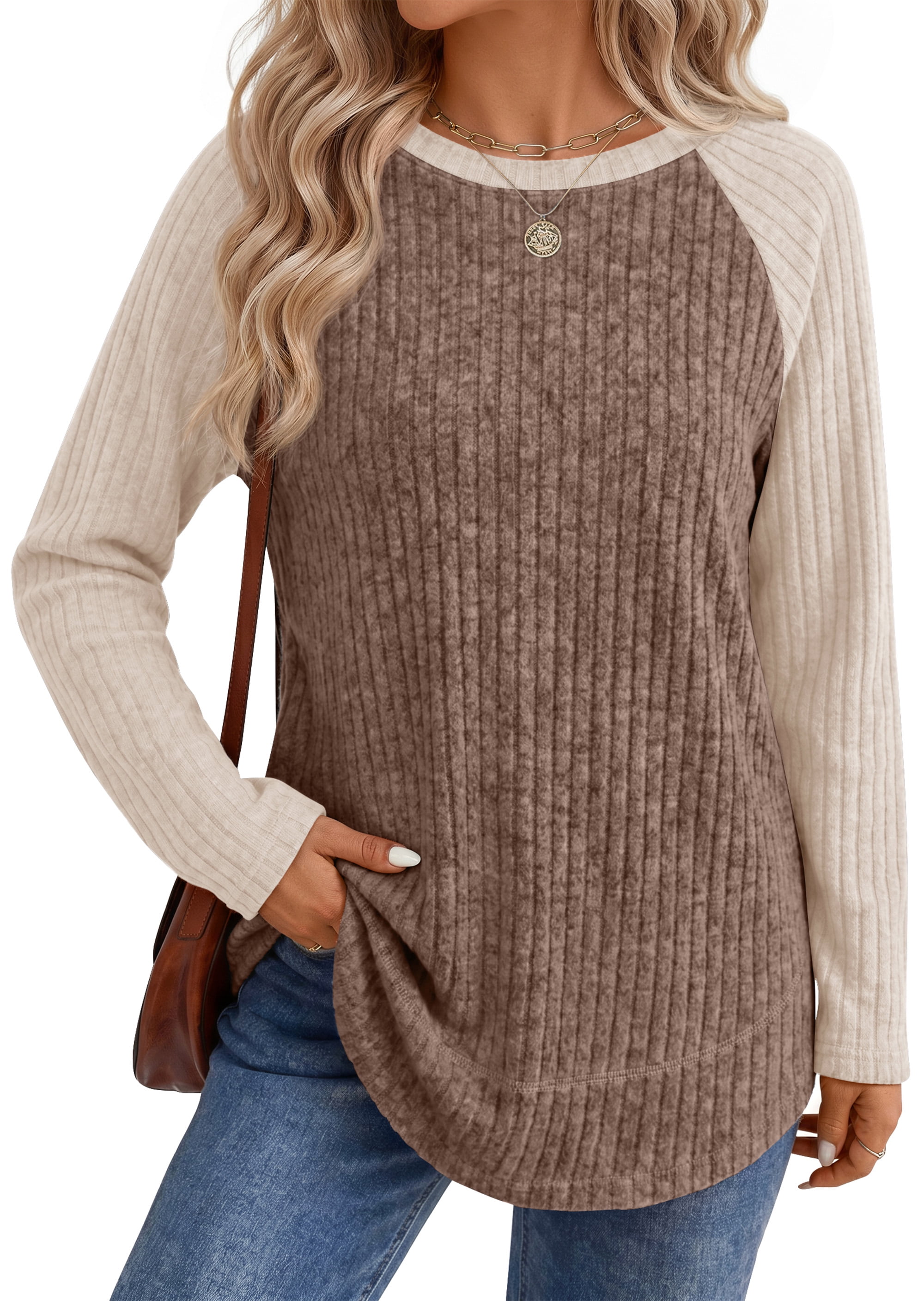 Fantaslook Color Block Long Sleeve Top