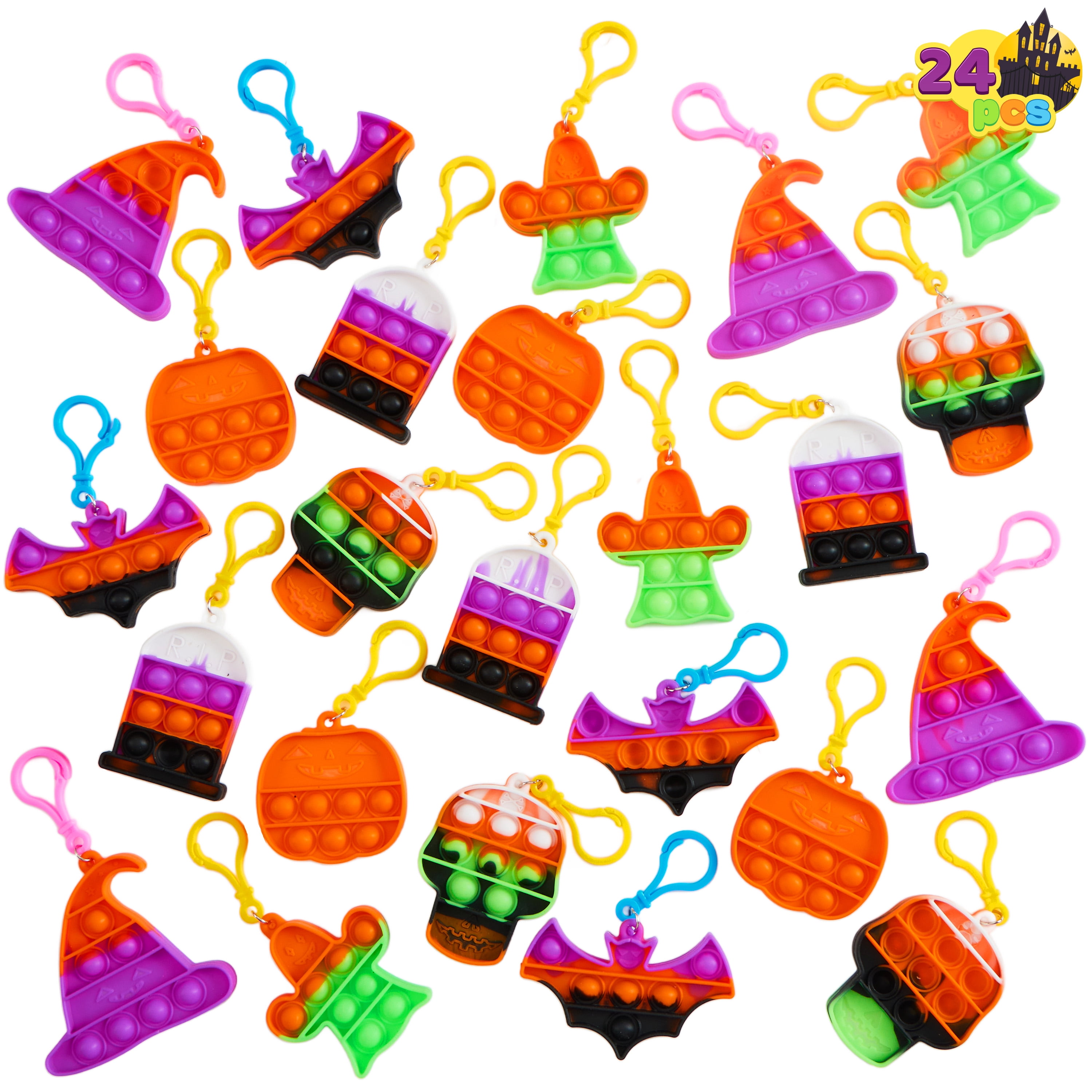 Joyfy Halloween Pop Fidget Toys, 24 Pieces