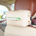 thumbnail image 1 of xaoyunyn Adorable Bear Shaped Car Seat Hanging Tissue Box with Extra Storage,Stable Leather for Easy Use and Enhanced Car Interior Ambience, 1 of 6