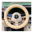 thumbnail image 1 of xaoyunyn Cozy Lamb Wool Steering Wheel Cover for Winter Antifreeze,Antislip,Wear,Suit Car Accessory for Comfort and Style, 1 of 2