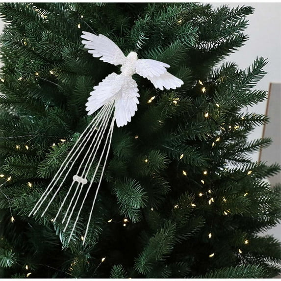 xaoyunyn Elegant Hummingbird Christmas Tree Ornament Lightweight Feathered Decoration with Built In Metal Clip for Easy Placement on Trees Wreaths and More