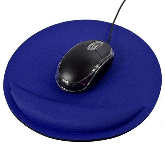 xaoyunyn Ergonomic Gel Wrist Support Gaming Mouse Pad with Non-Slip Neoprene Base for PC,Laptop,Optical,Trackball Mechanical Mice,21x21cm,Blue