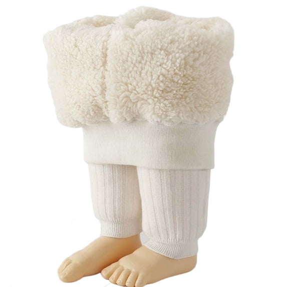 xaoyunyn Fleece Lined Casual Pant for Girls Winter Thick Warm High Waisted Slim Leggings 1-8 Years
