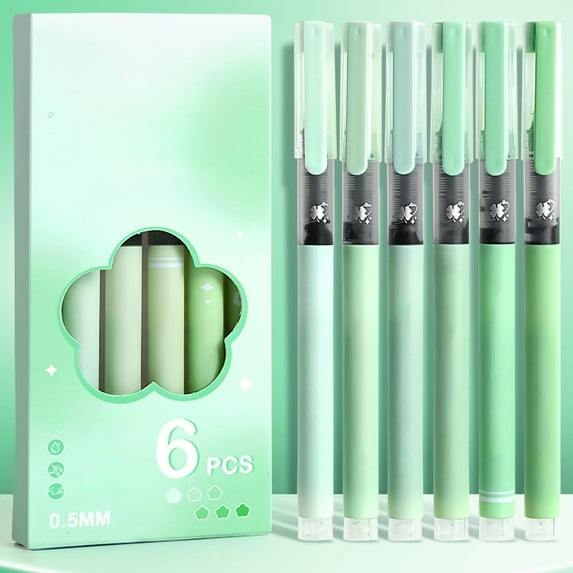 xaoyunyn High Capacity Ballpoint Pen Set with Quick Drying Waterproof Ink for Students 6 Pack Smooth Writing Experience and Comfortable Grip