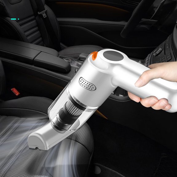 xaoyunyn High Power Car Vacuum Cleaner with USB Rechargeable Battery,Suit for Car Crevices and Keyboard Cleaning,Includes Attachments for Deep Cleaning