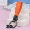 thumbnail image 1 of xaoyunyn High grade Leather Rope Key Ring Pendant for Men with Sturdy Metal Keychain Sisal Pattern and Elegant Suit Car Enthusiasts, 1 of 6