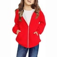 thumbnail image 1 of xaoyunyn Hooded Sweatshirt for Kids Casual Loose Zipper Long Sleeve Sports Coats with Pockets 4-12 Years, 1 of 6