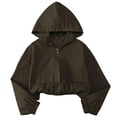 thumbnail image 1 of xaoyunyn Kids Lightweight Sunscreen Coats Fashion Solid Color Full Zipper Sun Protection Hooded Jacket with Pockets, 1 of 6