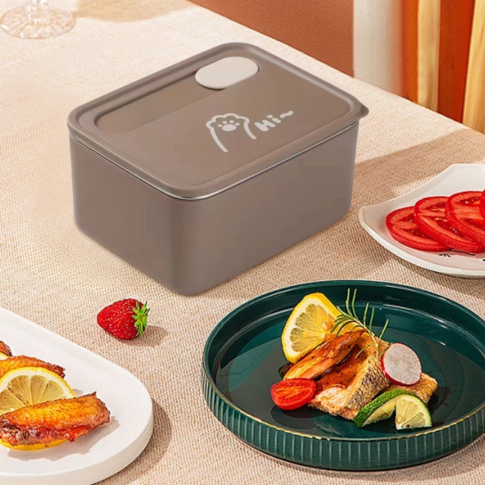 xaoyunyn Leak Proof Stainless Steel Food Grade Lunch Box Microwave Safe ...