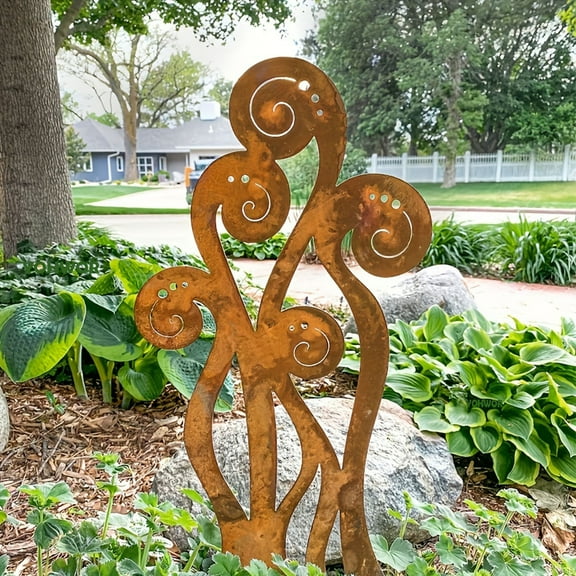 xaoyunyn Metal Ground Posts for Outdoor Decorations,Unique Design,Sturdy Material,Versatile Use,Easy Installation,Enhance Your Garden or Yard