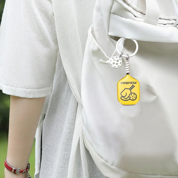 xaoyunyn Pickleball Racket Keychain Simulation Sports Pendant,Stable Alloy Material,for Key or Bag Accessory,Suit Pickleball Enthusiasts