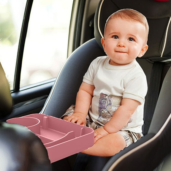 xaoyunyn Portable Multi Function Car Tray with Cup Holder for Snacks and Phone,Silica Gel Material,Easy to Clean Suit Car Consoles and Strollers