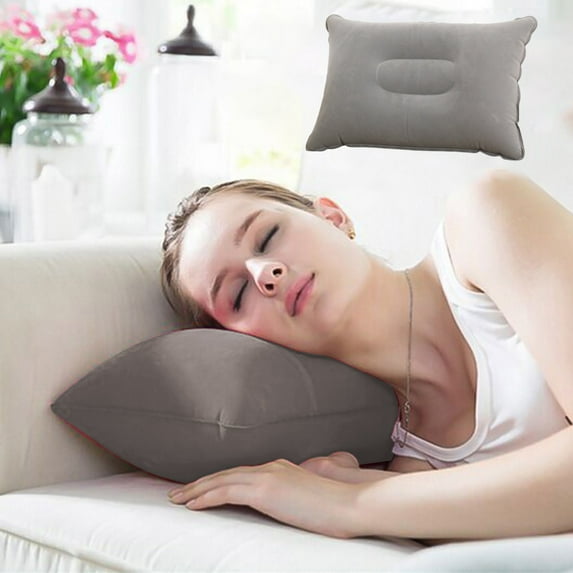 xaoyunyn Portable Multifunctional Inflatable Pillow for Camping,Travel Office Lightweight,Easy to Inflate,Provides Neck Support,Compact for Easy Carry