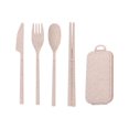 thumbnail image 1 of xaoyunyn Portable Reusable Cutlery Set Lightweight Detachable Utensils for Travel and Lunch Includes Knife,Spoon,Fork,Chopsticks Suit for Students,Work Camping Gifts, 1 of 5