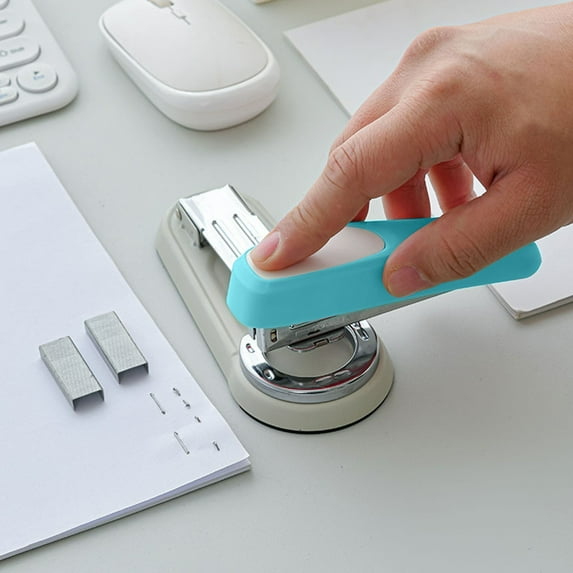 xaoyunyn Rotatable Ergonomic Stapler with 360° Swivel Head,Heavy Duty for Home Office,Built in Staple Compartment,Non Base for Comfortable Use