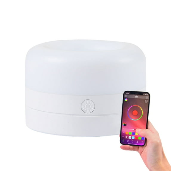 xaoyunyn Smart Table Lamp with Music Sync and 80 Scene Modes for Bedroom Decor,Dimmable Night Light with Schedule and Portable Hook,LED Beside Lamp with 1.8Ah Battery