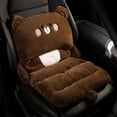 thumbnail image 1 of xaoyunyn Soft Flannel Winter Car Seat Cushion with Cute Pattern,Full Support Integrated Design,Easy to Install and Clean,Suits Sedan SUV Truck,80x47cm,Brown, 1 of 6