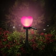 thumbnail image 1 of xaoyunyn Solar Powered Heart Shaped Outdoor Garden Light with LED-Weatherproof Ground Stake for Romantic Yard Decor,Hot Pink, 1 of 7