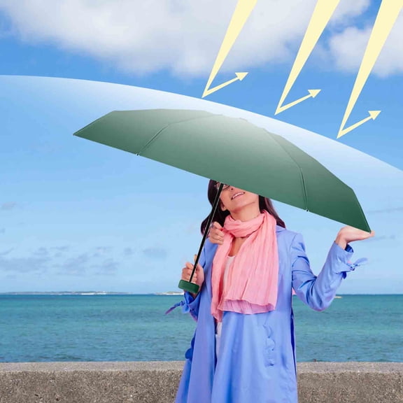 xaoyunyn Sun Protection Mini Umbrella for Women Lightweight,Portable,Strong Wind Resistance,Fashionable Design with Carrying Bag,Stainless Steel Frame