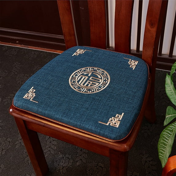 xaoyunyn Vintage Style Office Seat Cushion with Non Slip Padding for Indoor and Outdoor Comfort,Washable Cotton Linen Material,Suit for Kitchen and Rocking Chairs