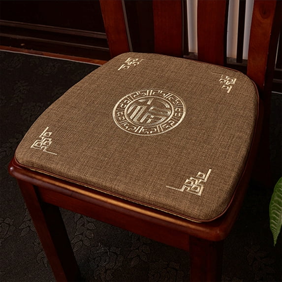 xaoyunyn Vintage Style Office Seat Cushion with Non Slip Padding for Indoor and Outdoor Comfort,Washable Cotton Linen Material,Suit for Kitchen and Rocking Chairs