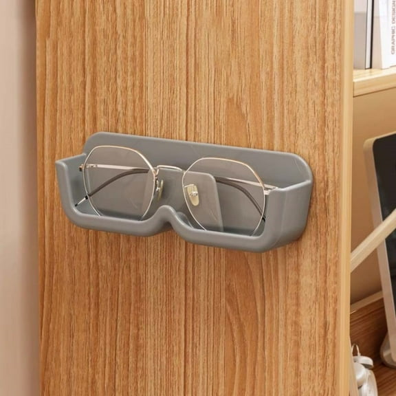 xaoyunyn Wall Mounted Sunglasses Holder with Easy Adhesive Installation,Versatile for Bedside,Bathroom Doorway Storage,No Drill Needed,Easy to Clean Plastic