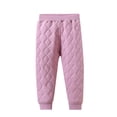 thumbnail image 1 of xaoyunyn Winter Casual Pant for Girls Thicken Warm Elastic Waist Cinch Bottom Jogger Trousers 4-15 Years, 1 of 6